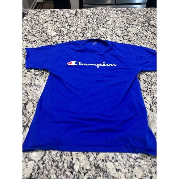 Champion T-Shirt Men's‎ Tee Classic Fit Script Logo - Picture 2 of 4
